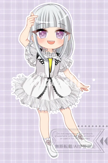 ふぁいなるえぴろ〜ぐ様 【 】 のイメージイラストを担当させていただいております!今月の新メンバーの方 微力ながら応援しております #ふぁいなるえぴろ〜ぐ #ふぁいえぴ #名古屋 #アイドル #イラスト #拡散希望