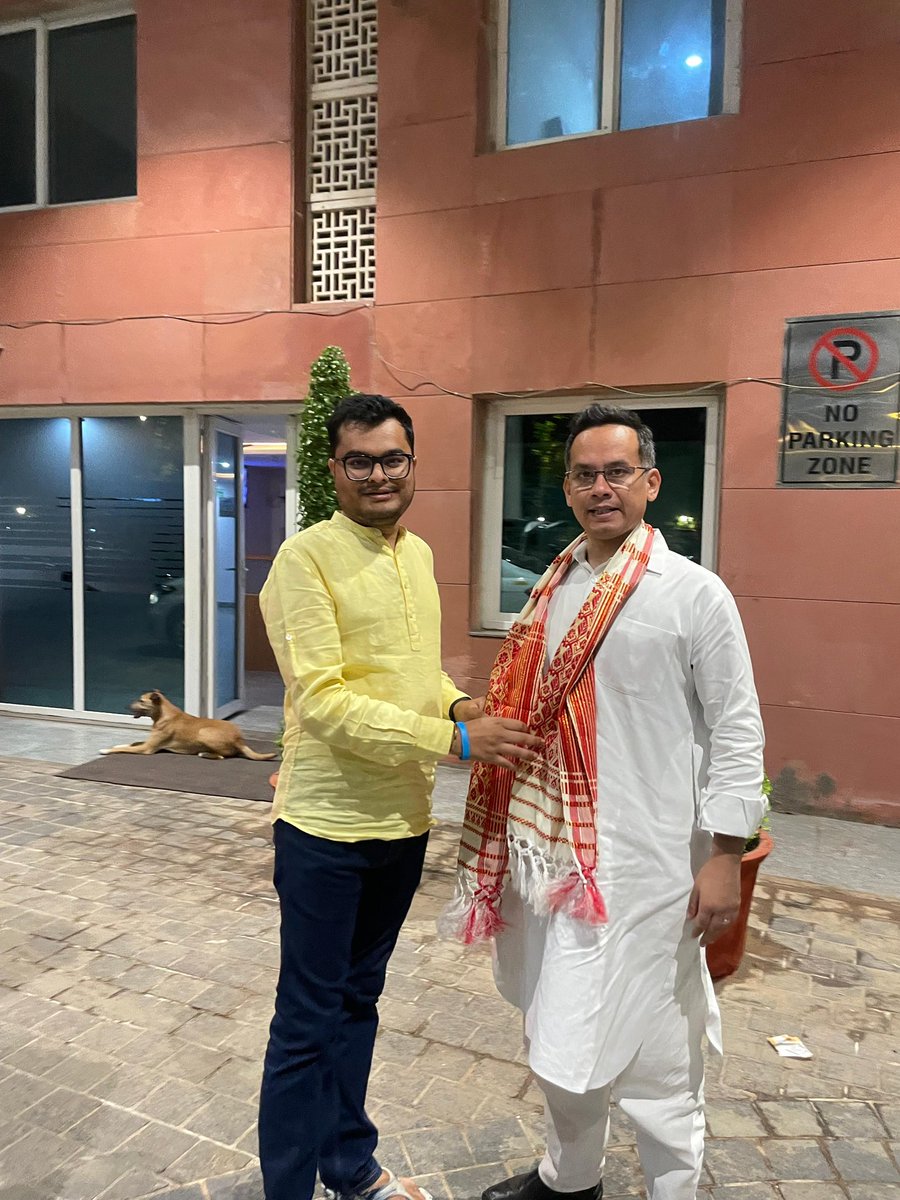 With newly appointed <a href="/INCAssam/">Assam Congress</a> President <a href="/GauravGogoiAsm/">Gaurav Gogoi</a> Dada in Delhi.