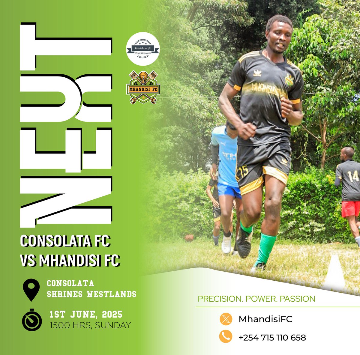 No Premier League? No problem.
This Madaraka Day, the real action is local!

Mhandisi FC 🆚 Consolata FC 🇰🇪

The engineers are stepping out of the workshop and onto the pitch!
It's a long weekend. Come watch, play, and cheer like true champions. <a href="/MhandisiFC/">Mhandisi FC</a> <a href="/musa_levis/">musa levis</a> <a href="/symacha/">SIMON MACHARIA</a>