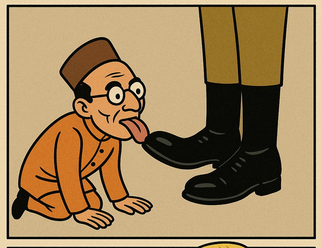 Ab_Mashu_17's tweet photo. #SavarkarJayanti #Sorryworker
Savarkar: The freedom fighter who fought hard… to lick British boots. https://t.co/GYsLk8kWX1