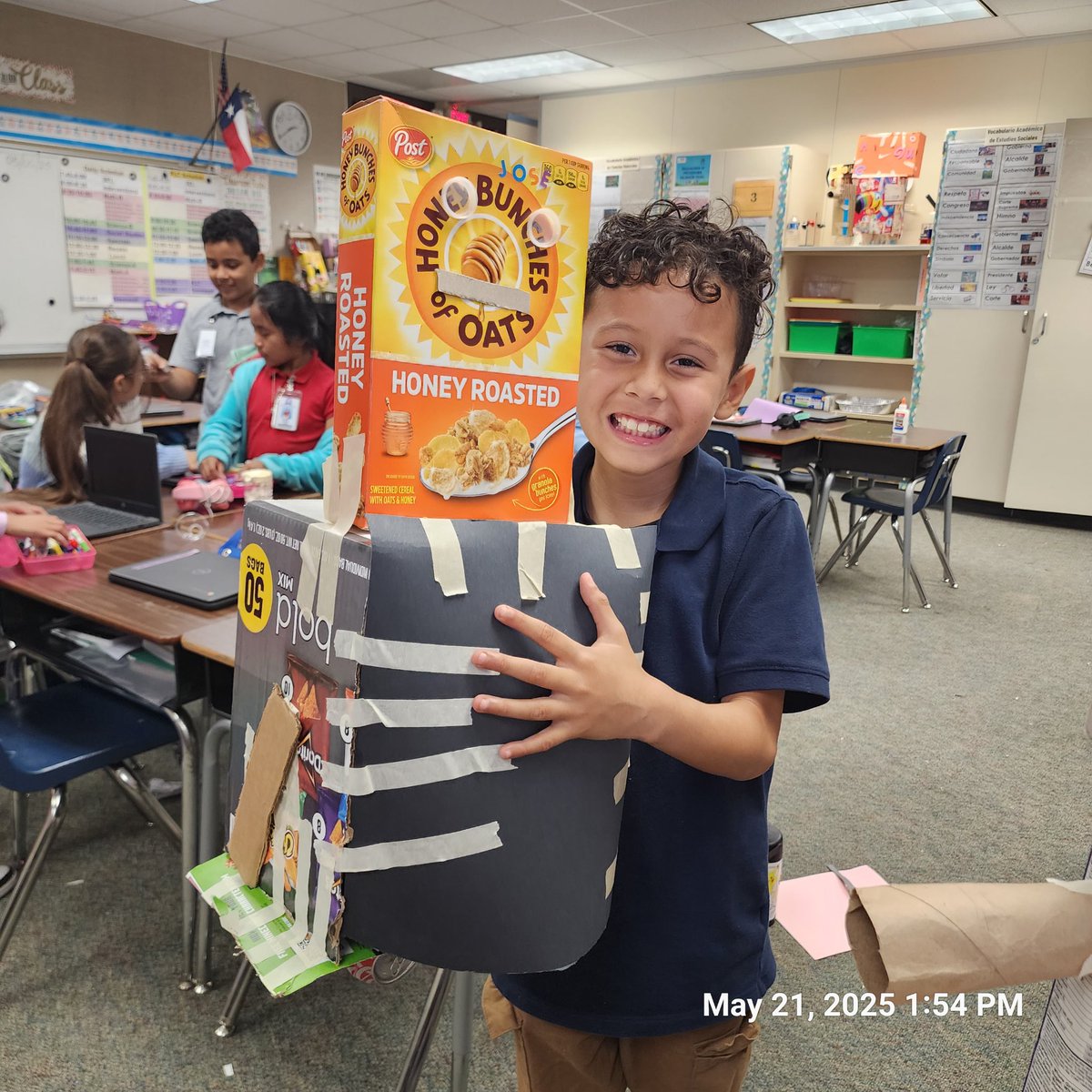 Carmen Guardia (@carmenguardia66) on Twitter photo My 2nd-grade students are proudly displaying their final project of creating a toy robot using recycled objects.<a href="/AliefScience/">Alief Science</a> <a href="/CarmenGuardia66/">Carmen Guardia</a> <a href="/Martin_Mustangs/">Martin Elementary</a> <a href="/msvillafuerte_/">Ms.Villafuerte</a> <a href="/mslazo2/">Ms. Lazo, M.Ed</a> My 2nd-grade students are proudly displaying their final project of creating a toy robot using recycled objects.<a href="/AliefScience/">Alief Science</a> <a href="/CarmenGuardia66/">Carmen Guardia</a> <a href="/Martin_Mustangs/">Martin Elementary</a> <a href="/msvillafuerte_/">Ms.Villafuerte</a> <a href="/mslazo2/">Ms. Lazo, M.Ed</a>