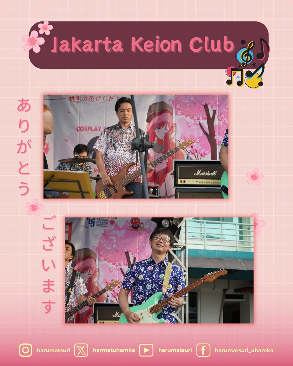 harmatuhamka's tweet photo. 🌸ありがとうございます!!🌸

Terima kasih kepada Jakarta Keion Club yang bersedia tampil kembali di Harumatsuri, tahun ini tidak kalah seru dan makin keren🤩✨

———————————— https://t.co/73G4nKoIFG