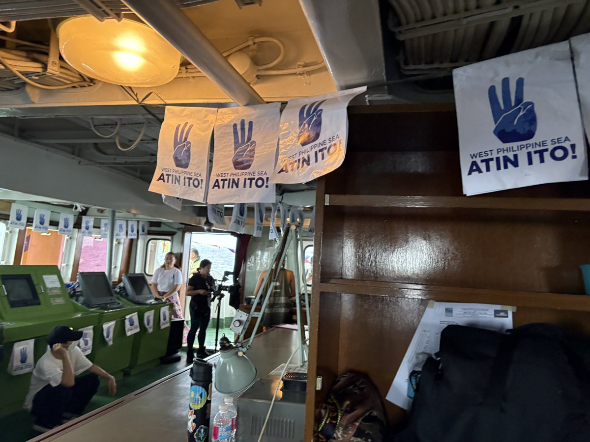 Jervis Manahan (@jervismanahan) on Twitter photo Due to occassional rains, the Atin Ito Peace and Solidarity concert will be held at the indoor part of the ship.
The livestream of the concert on the official pages of the Atin Ito Coalition is expected to begin at 1pm. <a href="/ABSCBNNews/">ABS-CBN News</a> Due to occassional rains, the Atin Ito Peace and Solidarity concert will be held at the indoor part of the ship.
The livestream of the concert on the official pages of the Atin Ito Coalition is expected to begin at 1pm. <a href="/ABSCBNNews/">ABS-CBN News</a>