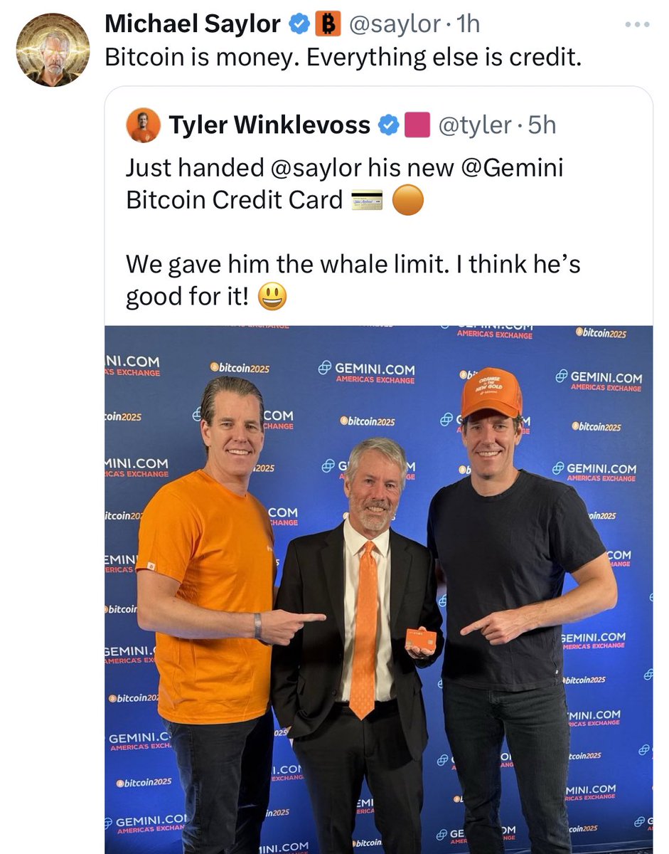 Saylor ngtweet di X “Bitcoin is money. Everything else is credit” wdyt guys  dengan statement nya Saylor??