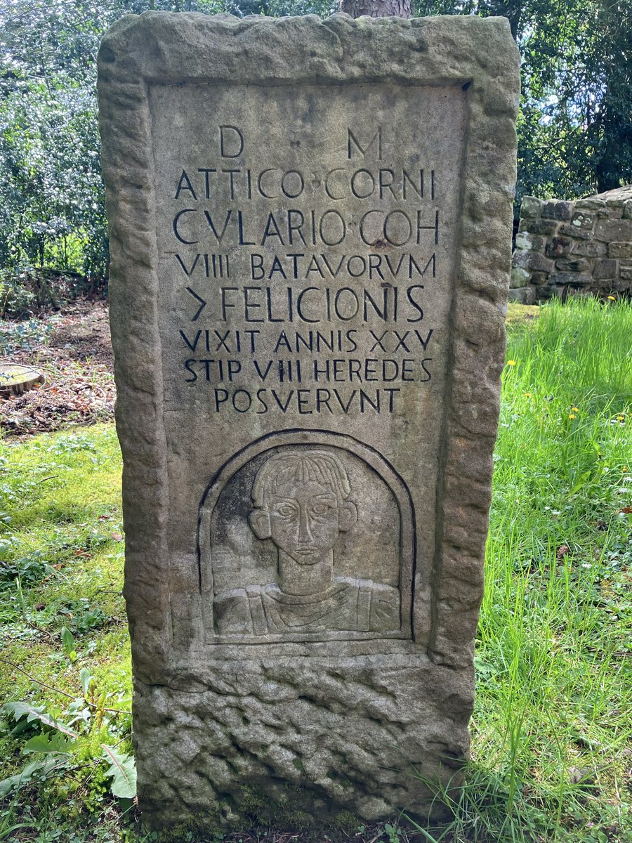 #WeekVFor5
#AlphabetChallenge 
A replica tombstone at Vindolanda Roman fort, Northumberland
Plenty of Vs on there 😂
