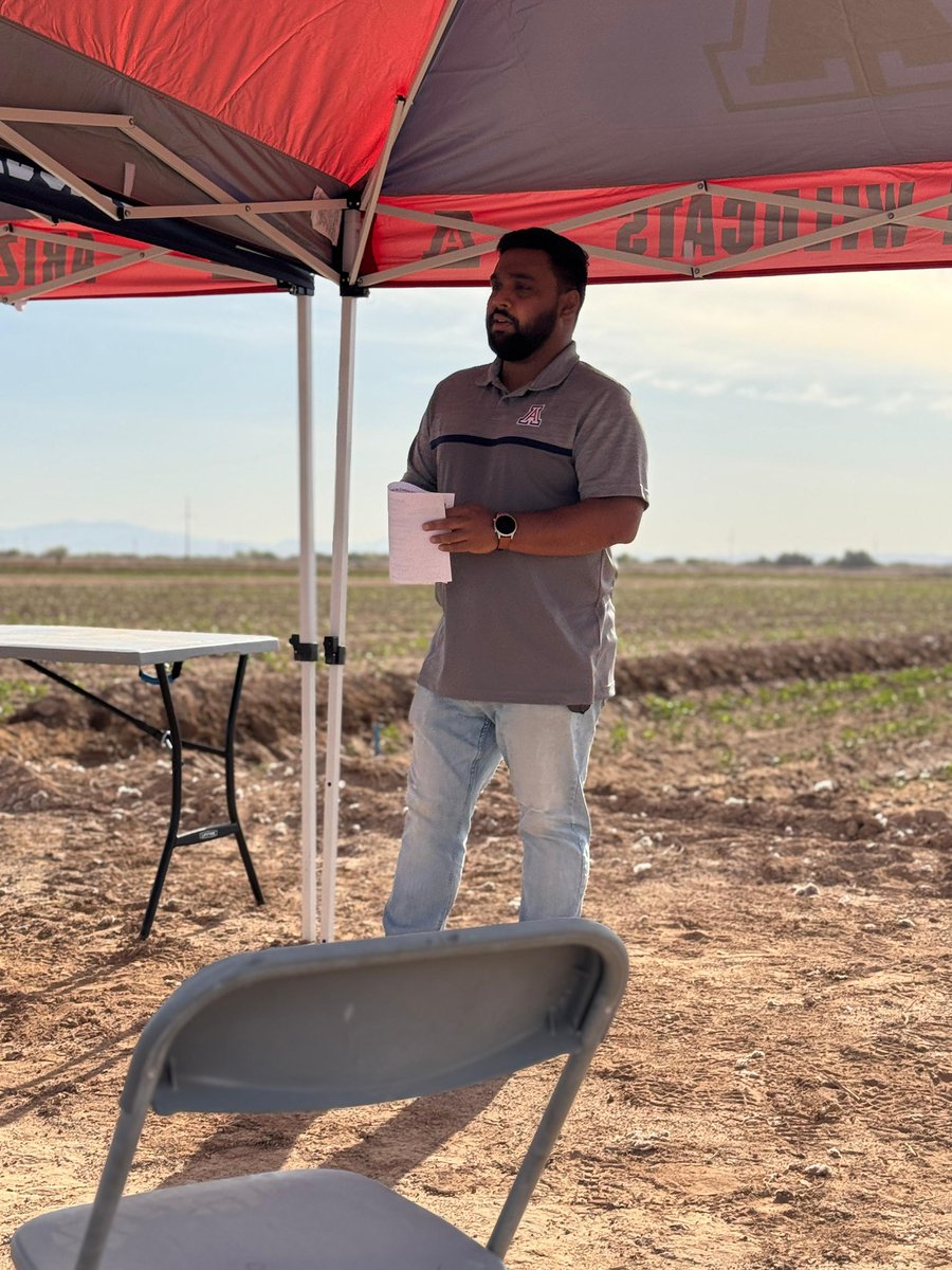 avikm90's tweet photo. Early-season Cotton Tent Talk in Eloy, Arizona
Topics of discussion: Agronomy, IPM, Weed Management, and Soil Health https://t.co/44ep3jekoG