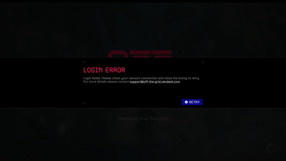 Off The Grid servers are down. 

When will they be back up? 

Is this a massive move to the mainnet?  

No update. No one live on twitch, kick or YouTube people are experiencing the same issue on Reddit.
<a href="/playoffthegrid/">Off The Grid</a> <a href="/GunzillaGames/">Gunzilla Games</a> <a href="/VladK133/">Vlad Korolev</a> <a href="/GUNbyGUNZ/">GUNZ Official</a> 
#OffTheGrid #OTG