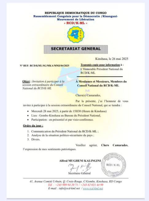#RDC Mbusa #Nyamwisi, responsable du #RCD-KML, doit s’exprimer ce mercredi sur la situation politique et sécuritaire. Il devrait se positionner après le discours de Joseph #Kabila et à propos des rumeurs sur son adhésion à l’#AFC_M23.