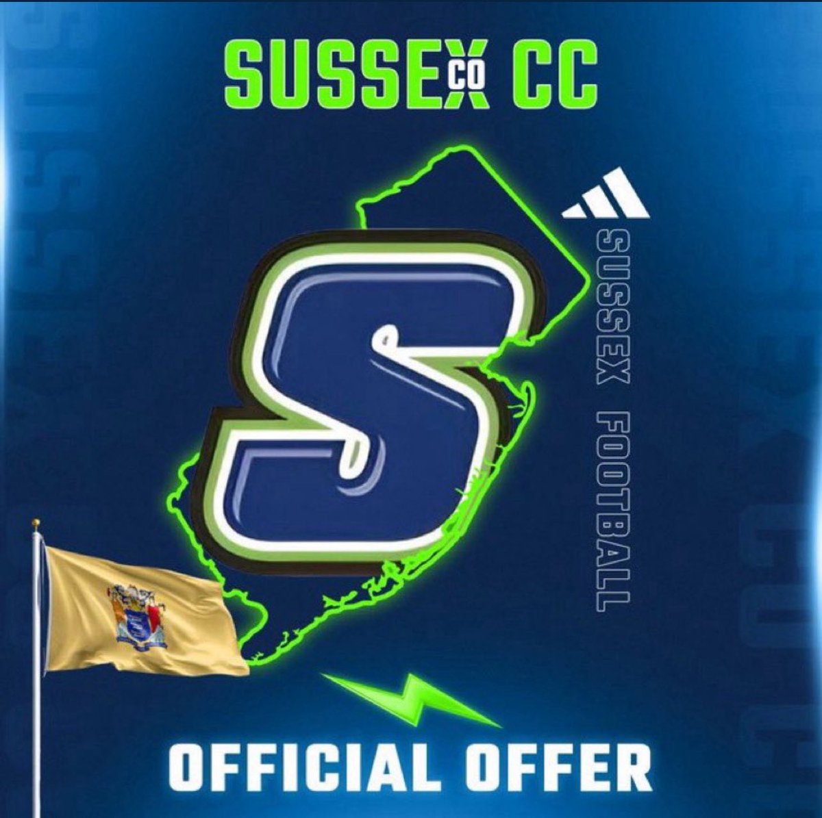 After a great conversation with <a href="/Coach_C_Fisher/">C_Fisher_</a> I am blessed to receive another offer from Sussex Community College. <a href="/TDGrays/">Coach T.D. Grays</a>