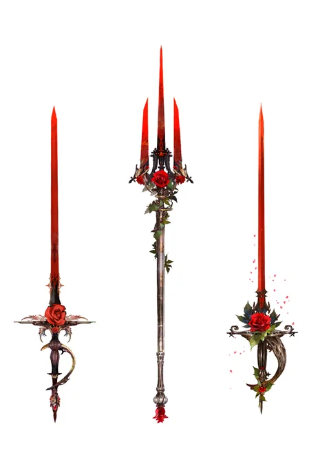 赤薔薇の騎士団の武器たちどの武器が一番好き? 