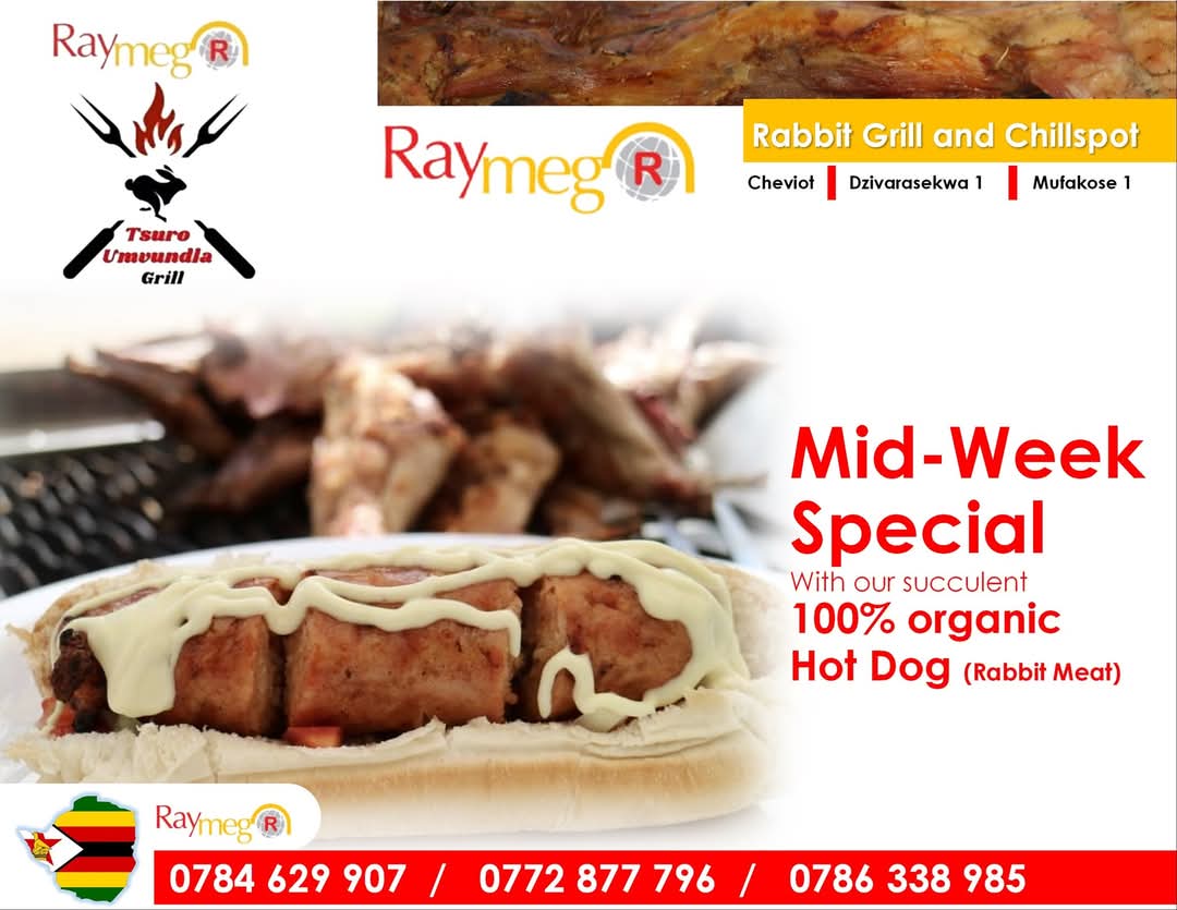 Lunch is served!Enjoy our mid-week special, Raymeg rabbit hotdog. Visit Raymeg Rabbit Grill and Chillspot, the home of the best rabbit meat dishes in town 😋!
#raymegrabbit #simplydelicious #flamegrilledburger #HealthyEating