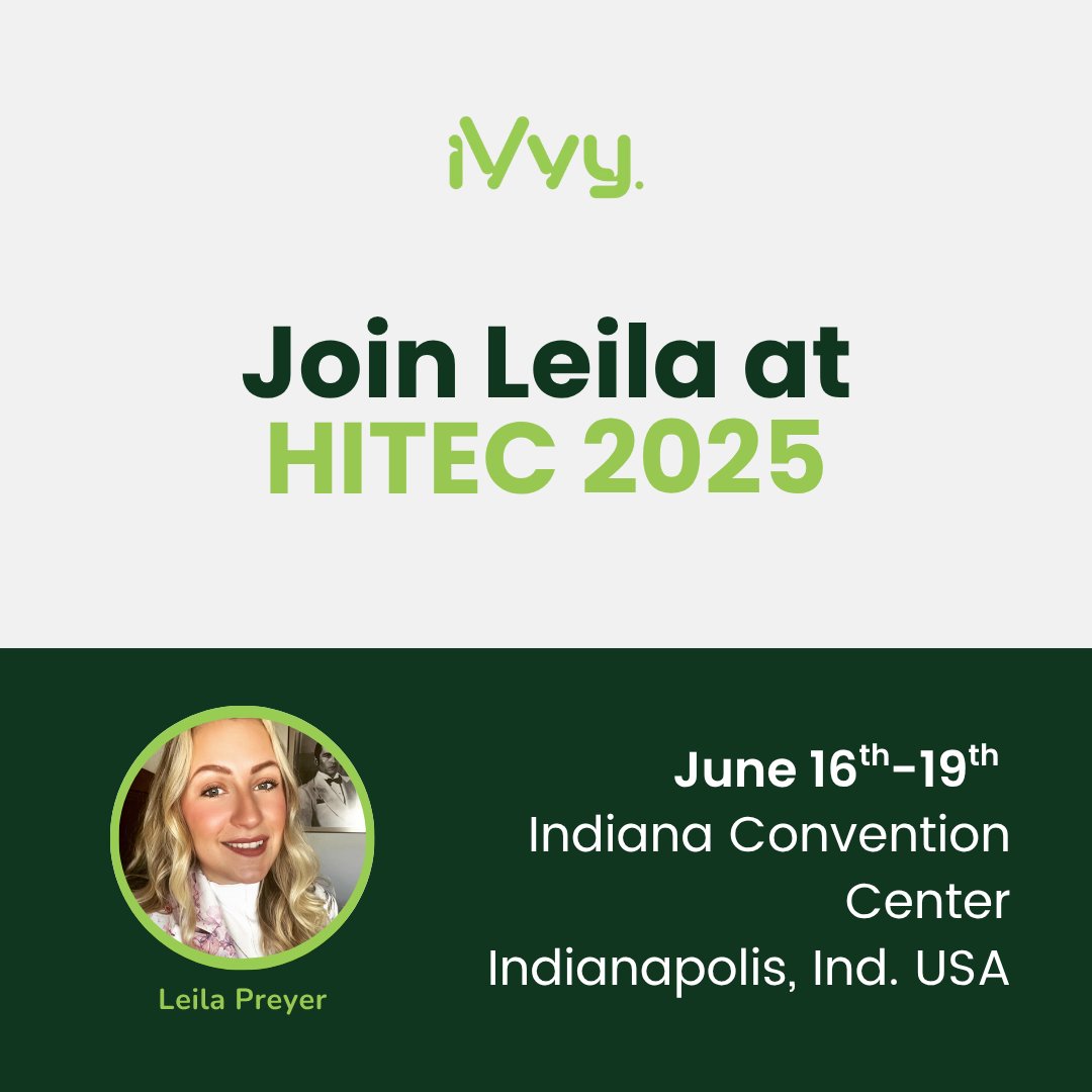 We’re heading to HITEC 2025! 

Catch iVvy’s own Leila Preyer live in action at the Indiana Convention Center from June 16–19 🇺🇸

#HITEC2025