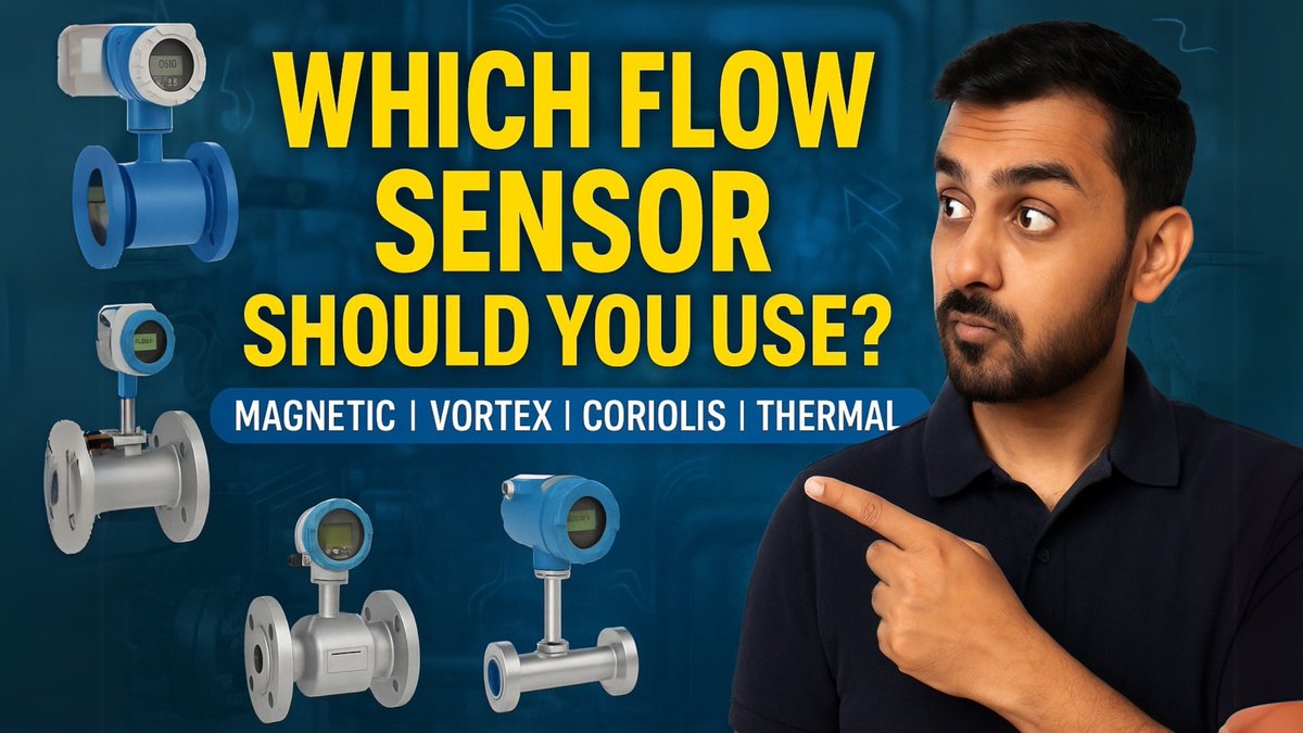 TechartRad28699's tweet image. New Video: 4 Types of Flow Sensors Explained 🔍
Magnetic | Vortex | Coriolis | Thermal
Which one suits your application?

Ideal for HVAC, WTP, Pharma, and Oil &amp;amp; Gas.
📺 Watch via: youtu.be/uljRoe-ORwo

#RadicalTechMart #RadicalTechArt #RadicalTalks #RajKanabar #FlowMeasurement