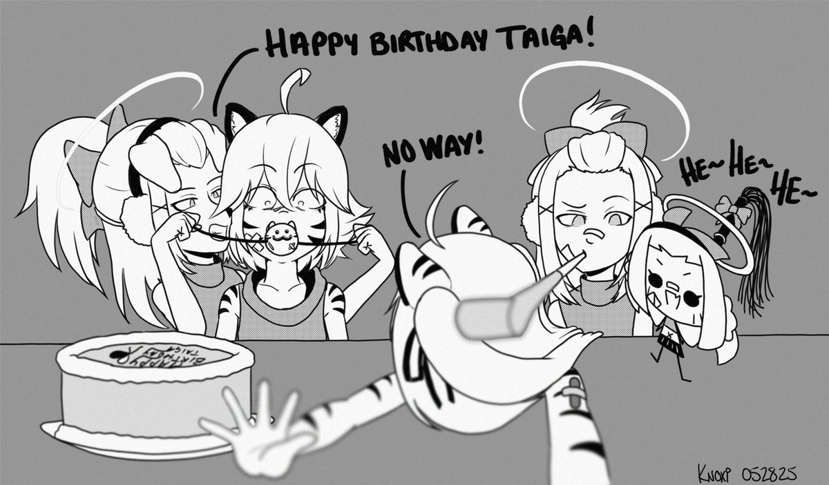_Knoxi's tweet photo. birthy happday taiga @SaberToothTora ❤️ https://t.co/qkGxZgBcHs