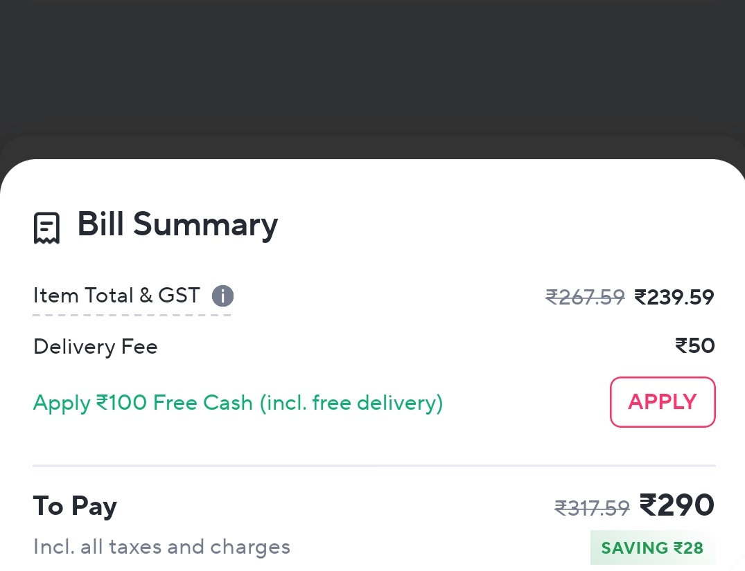 lingarajisfalse's tweet photo. @zeptocare Is zepto daily a scam? It was 1 rs but you promised free delivery above 99. Now when I am trying to buy an item well over 99 , even with zepto daily why do I have to pay 50 ruepees extra for delivery along with all these egregious extra fees? #zepto #zeptodailyscam https://t.co/rzwaTwrFug