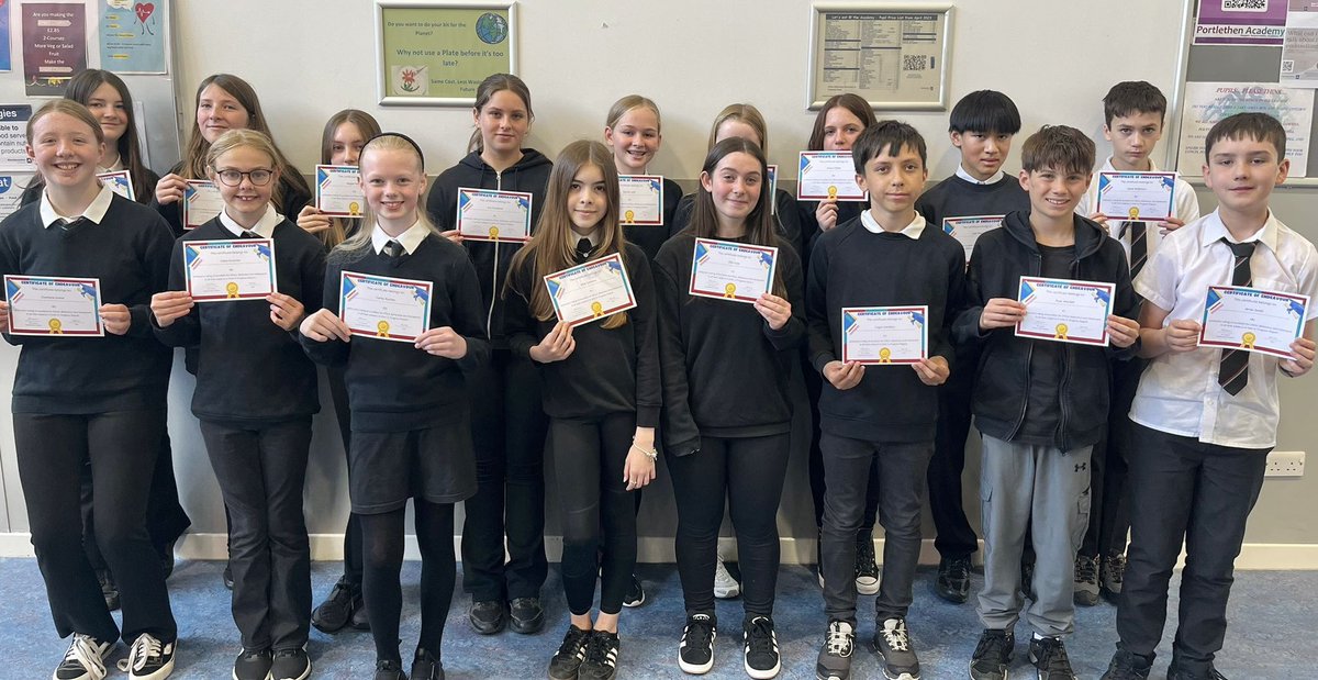 PortyAcad's tweet image. Huge well done to this group of fantastic S1 learners who received all excellent results in their final S1 report. What a great way to finish first year and to set the bar for S2. Keep up the good work! #BeTheVeryBest #ReadyForLearning #Respect #Responsibility #Resilience 🙌🥇🥳