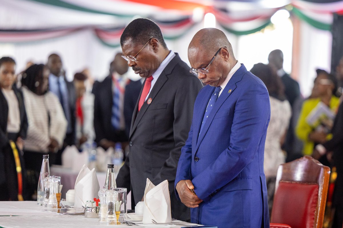 President Ruto, DP Kindiki, Speakers Wetang’ula (National Assembly) Kingi (Senate), and other dignitaries arrive at National Prayer Breakfast at Safari Park Hotel, Nairobi, themed ‘rise and rebuild.’