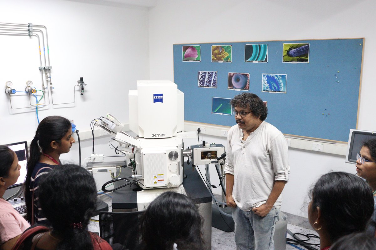 #CampusVisit 
MD students of Govt Ayurvedha College, Kannur, recently visited NCBS for a campus tour. They had interactive sessions with Prof Sowdhamini's lab, and also visited the Electron Microscopy facility and Next Generation Sequencing  Facility