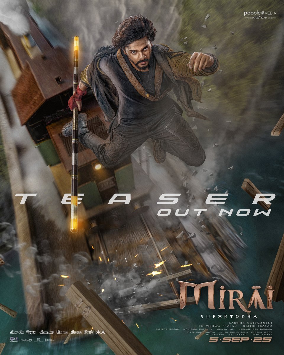 ANANTH KANCHERLA (@ananth_designer) on Twitter photo 9 books. 100 questions. 1 stick. BIG ADVENTURE ❤️🔥
#MiraiTeaser out now 💥
— bit.ly/MiraiTeaser
#MIRAI in cinemas from SEPTEMBER 5th, 2025.
#SuperYodha 🥷
SuperHero <a href="/tejasajja123/">Teja Sajja</a>
Rocking Star <a href="/HeroManoj1/">Manoj Manchu🙏🏻❤️</a>
<a href="/RitikaNayak_/">Ritika Nayak</a> <a href="/Karthik_gatta/">Karthik Gattamneni</a> <a href="/vishwaprasadtg/">Vishwa Prasad</a>
#KrithiPrasad 9 books. 100 questions. 1 stick. BIG ADVENTURE ❤️🔥
#MiraiTeaser out now 💥
— bit.ly/MiraiTeaser
#MIRAI in cinemas from SEPTEMBER 5th, 2025.
#SuperYodha 🥷
SuperHero <a href="/tejasajja123/">Teja Sajja</a>
Rocking Star <a href="/HeroManoj1/">Manoj Manchu🙏🏻❤️</a>
<a href="/RitikaNayak_/">Ritika Nayak</a> <a href="/Karthik_gatta/">Karthik Gattamneni</a> <a href="/vishwaprasadtg/">Vishwa Prasad</a>
#KrithiPrasad