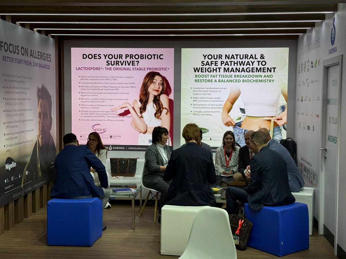 sabinsa's tweet image. #Sabinsa showcased its portfolio of innovative ingredients at #VitafoodsEurope2025 held at the Fira Barcelona Gran Via in Barcelona, Spain, from May 20th to 22nd. Dr. Umar Jan, President of European Operations, talked about stellar ingredients showcased at the event.