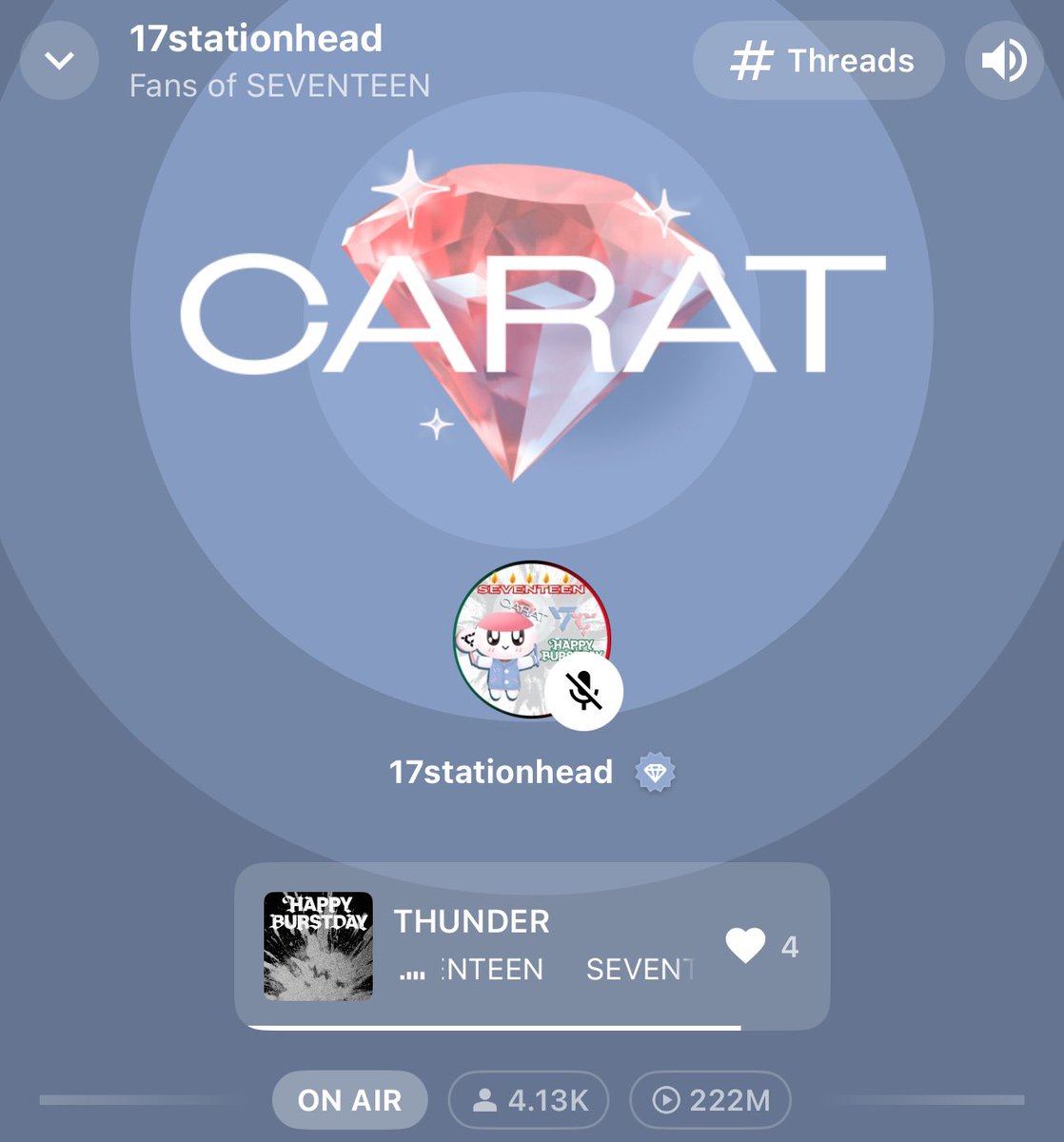 ACTIVE CHECKKK ~ 

drop proofs here if you’re currently streaming ♡ 

🔗 stationhead.com/c/carat