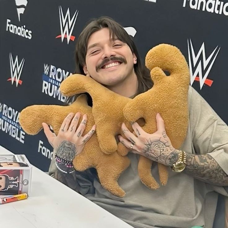 Team__Rhea's tweet photo. Bex's comfort Wrestlers https://t.co/x6wKYFS1Nz