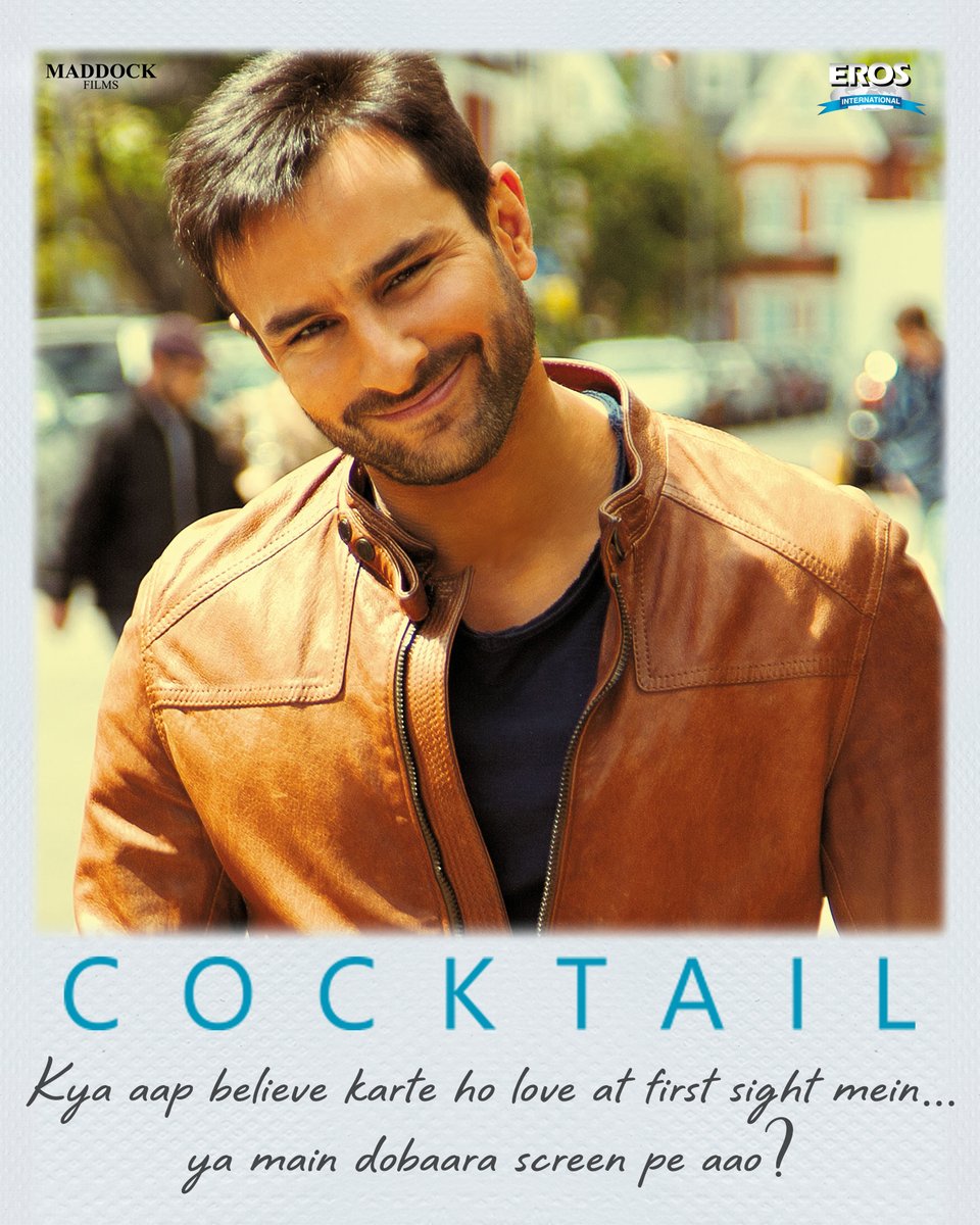 Kya aap believe karte ho love at first sight mein... ya main dobaara screen pe aao?

2 Days to Go! #Cocktail returns to the big screen on 30th May – don’t miss the vibe!
🎟 Book your tickets –  bit.ly/4kYmkXV

#CocktailReRelease <a href="/SaifAliKhanOff/">Saif Ali Khan</a>