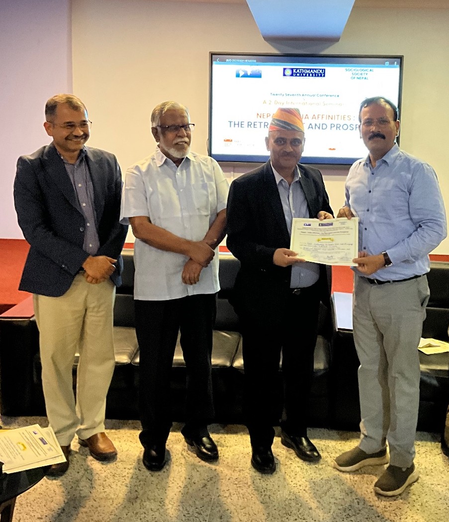 #MakingBHUShine 

Dr. Sharad Dhar Sharma, Centre for Study of Social Inclusion, Faculty of Social Sciences, presented his research at the ATWS-South Asia Chapter (ATWS-SAC) 2025 Conference, held at Kathmandu University, Nepal. 

#BanarasHinduUniversity