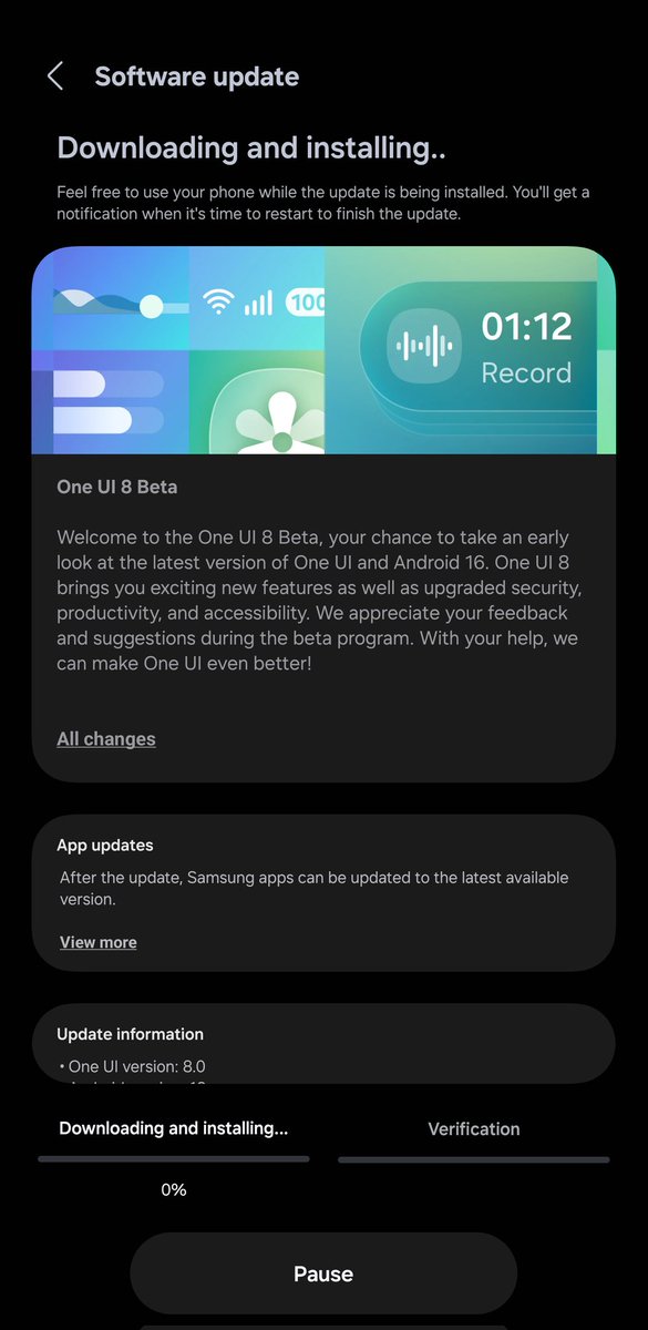 RydahDoesTech's tweet image. Let&apos;s gooooo. #OneUI8 beta is live! #OneUI8Beta #OneUI #Samsung @SamsungMobileUS
