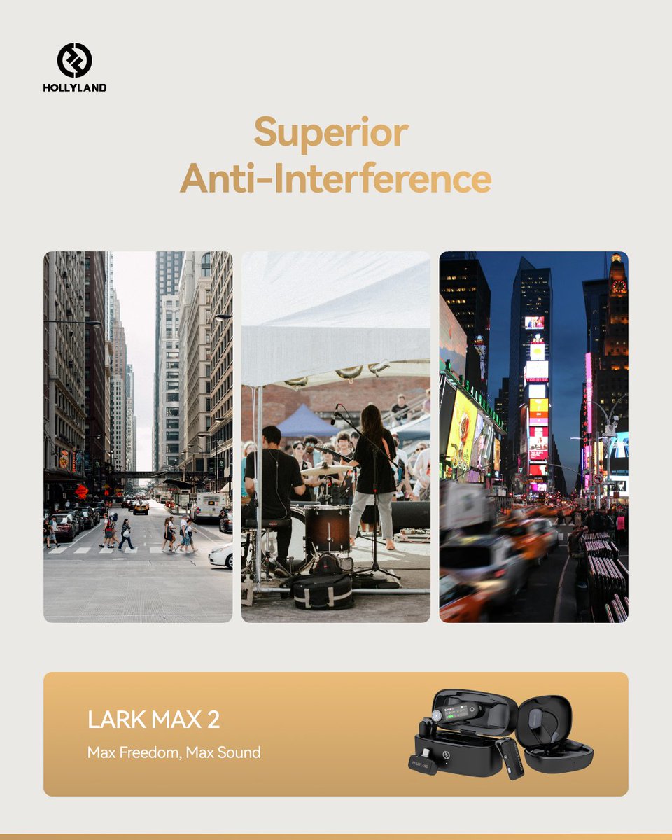 🎤 Game-Changing Comfort &amp; Clarity
🎬 Ready for any shoot, any scene — comfort and performance in one compact mic.  
👉 LINK HERE: hollyland.info/4mywbVO
#LARKMAX2 #MaxFreedomMaxSound #HoverClip #LightweightMic #WirelessMicrophone #ContentCreator #FilmmakingTools #Hollyland