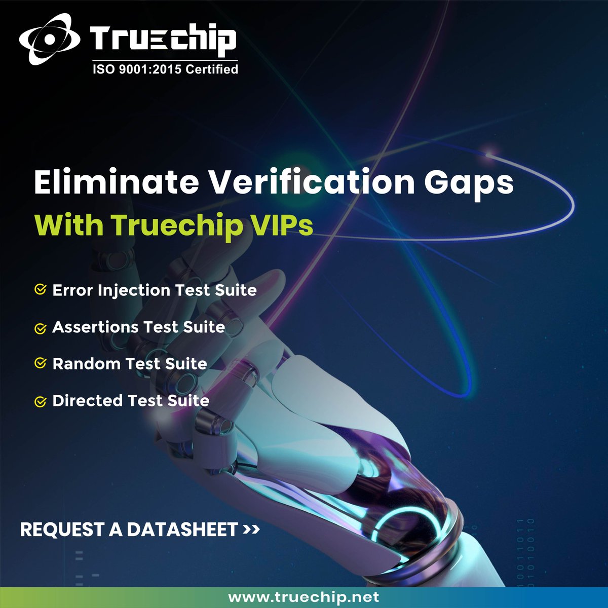 TruechipS's tweet image. Still dealing with gaps in your verification flow? 🔍🚀

Truechip VIPs ensure 100% coverage with:

✅ Error Injection Test Suite
✅ Assertions Test Suite
✅ Random Test Suite
✅ Directed Test Suite

Explore our Product Portfolio
shorturl.at/TjBX9

#Truechip #VerificationIP