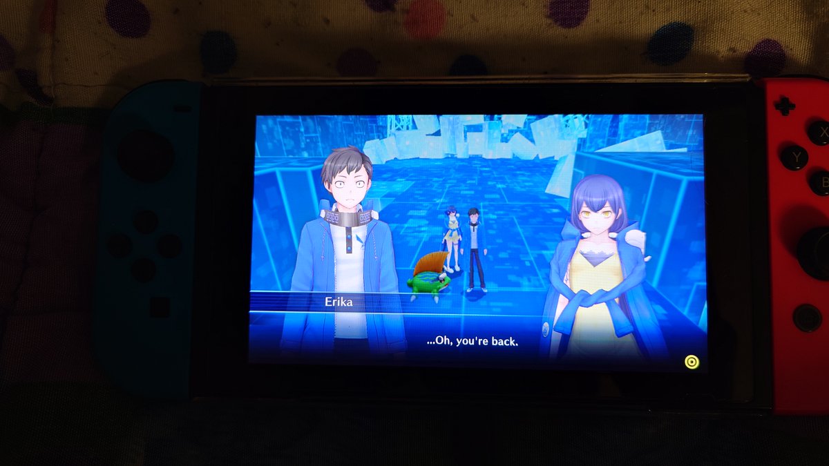 DialgaLord's tweet photo. I'm literally playing Digimon Story Cyber Sleuth as DSP is yapping about this lol. Kyoko is hot and Kishibe Rie is a witch (but still hot) and Erika is CUUUUUUUUUTE!!!. Everyone should play this game, it's peak ( •̀ ω •́ )✧ https://t.co/F7PHfmJyo3