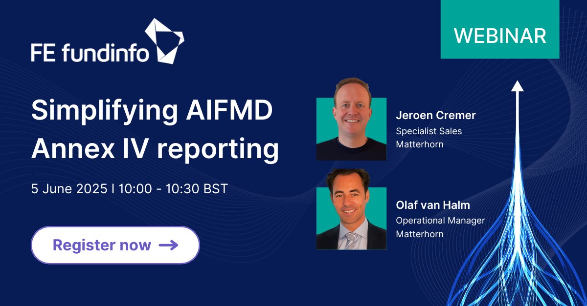 💡Simplify your Annex IV reporting

 Learn how automation can cut complexity, boost accuracy and keep you compliant.

📆Thursday 5 June at 10:00 BS 

➡️Secure your spot: hubs.ly/Q03prhLs0 

#AIFMD #AnnexIV #FundManagers #matterhornreportingservices #regulatoryreporting