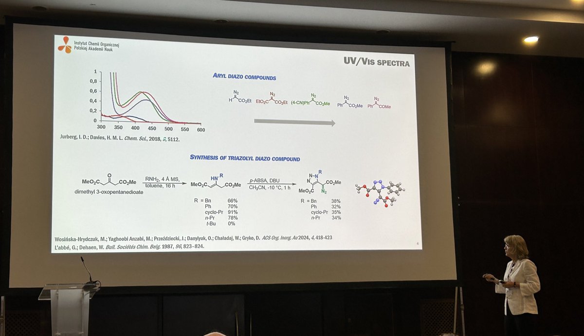 GroupGryko's tweet image. Prof. Gryko’s lecture in 5th international symposium on carbene and nitrene chemistry in Huelva, Spain. #iscnc2025