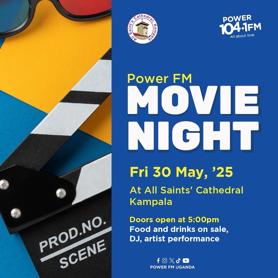 🎉 Get ready for #PFMMovieNight Experience at All Saints’ Cathedral Kampala! 🎬🎞️

🍿 This Friday, May 30th, 2025, join us for a movie games, surprise artiste and fun! 🤩 

Bring a friend and let’s vibe! 👫 

#AllAboutLove