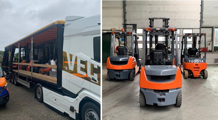 De heftrucks en pallettrucks geladen voor Alpe d’HuZes - 2025  

Vollebregt deelnemer en sponsor van dit belangrijke event.
 
Doet u mee ?

opgevenisgeenoptie.nl/fundraisers/Ma…