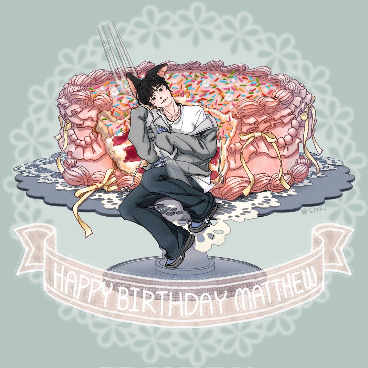 🎂🦊 2025 Seok Matthew Birthday Joint Project 🦊🎂

#StayTTHEWNEDfor24
#편생_매튜편_생일튜카해
#HappyMatthewDay
#석매튜 #SEOKMATTHEW
#ZB1fanart
【6:00 PM】

<Pretty cake baby eats first>

—

[예쁜 케이크가 왔어 우리아기 먼저 먹어용~] 

—

<a href="/SJXF_/">SJXFꪔ̤⊹</a>