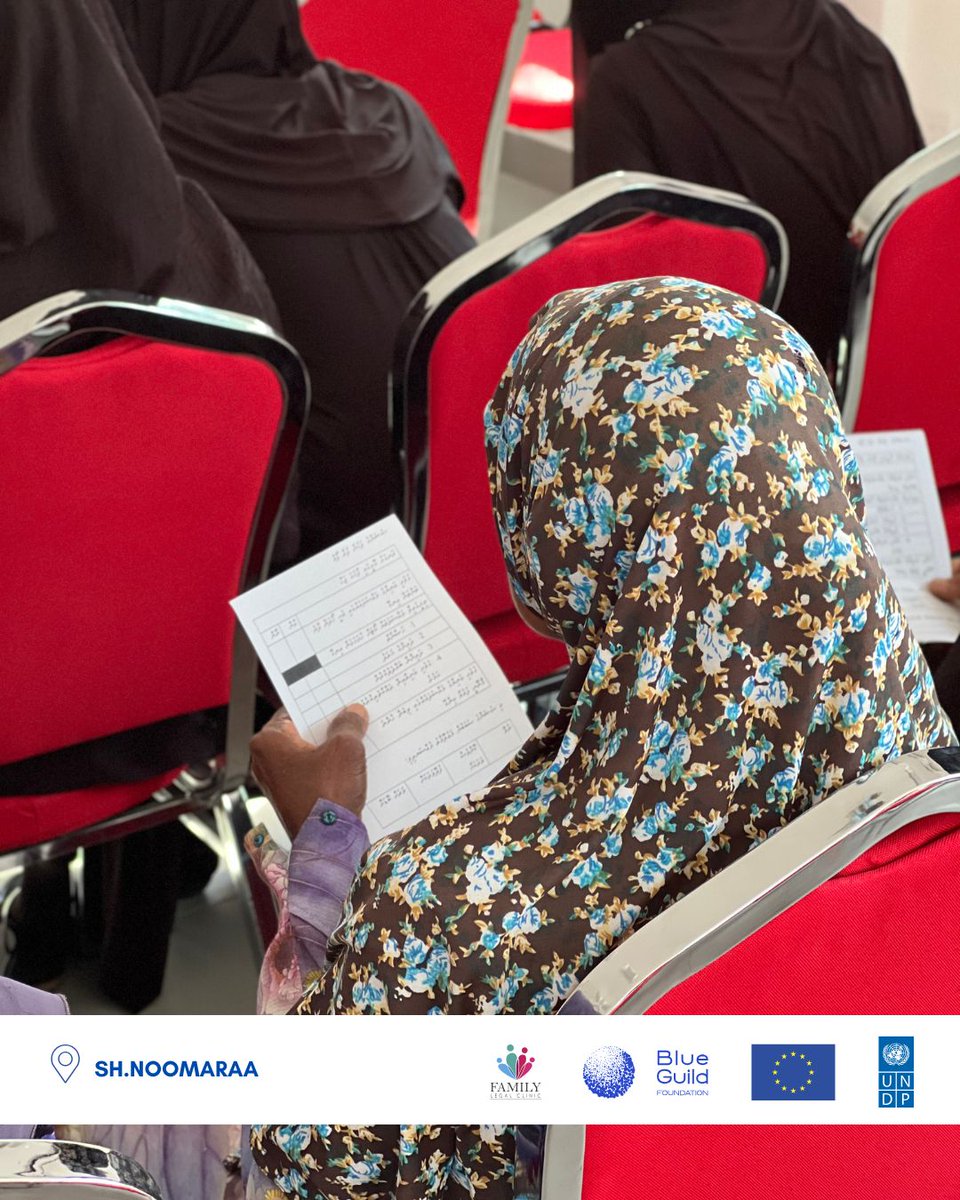 FLCmv's tweet photo. Family Legal Clinic held an awareness session on family law and domestic violence in Sh. Noomara. We are deeply grateful to Sh.Noomaraa Council & Sh.Noomaraa WDC for all their kind support in helping make this session a success.
#EmpowerForChange #flcmv https://t.co/pG1t8Vo8zq