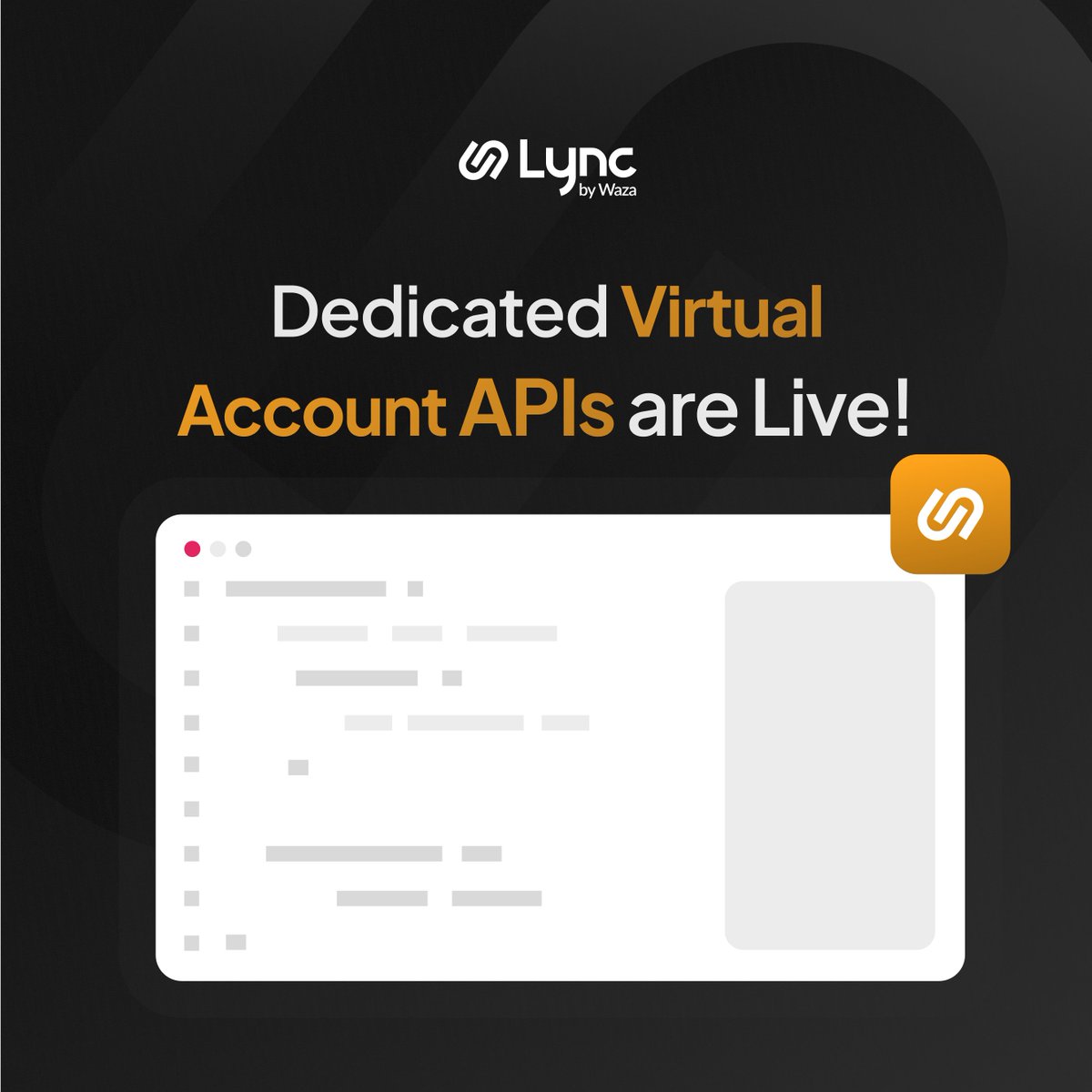 We're thrilled to announce the launch of Lync's Dedicated Virtual Account APIs for KES and NGN accounts. 🔗

These APIs were designed to streamline your local payment operations. Businesses can use these APIs to generate unique, dedicated virtual local currency accounts in KES &amp;