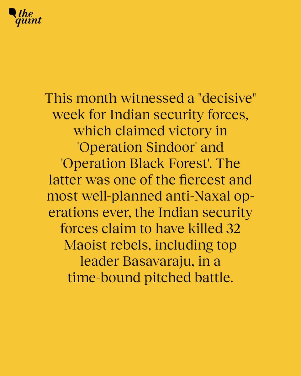 The Quint (@thequint) on Twitter photo Can āOperation Black Forestā Be the Beginning of the End of #Maoist Violence?
Read the full article by <a href="/kishalay/">kishalay b</a> : thequint.com/opinion/operat⦠Can āOperation Black Forestā Be the Beginning of the End of #Maoist Violence?
Read the full article by <a href="/kishalay/">kishalay b</a> : thequint.com/opinion/operatā¦