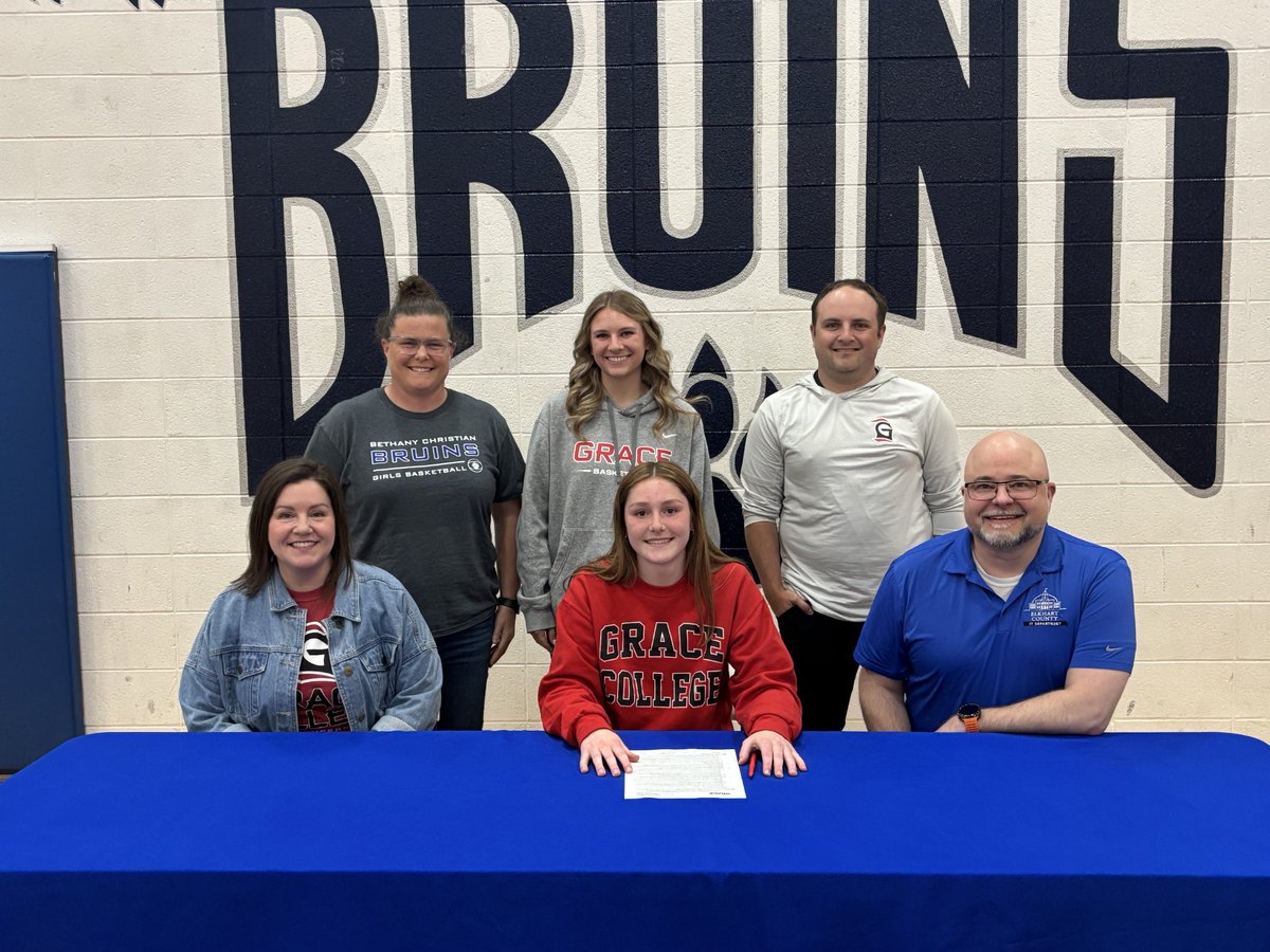 BCS Bruins Athletics (@bethany_bruins) on Twitter photo Congratulations to Karlee Crume as she signs to continue her academic and athletic careers at Grace College! We are proud of you and can't wait to see what you accomplish in this next stage in life.
#BruinPride
#WeAreTheBruins Congratulations to Karlee Crume as she signs to continue her academic and athletic careers at Grace College! We are proud of you and can't wait to see what you accomplish in this next stage in life.
#BruinPride
#WeAreTheBruins