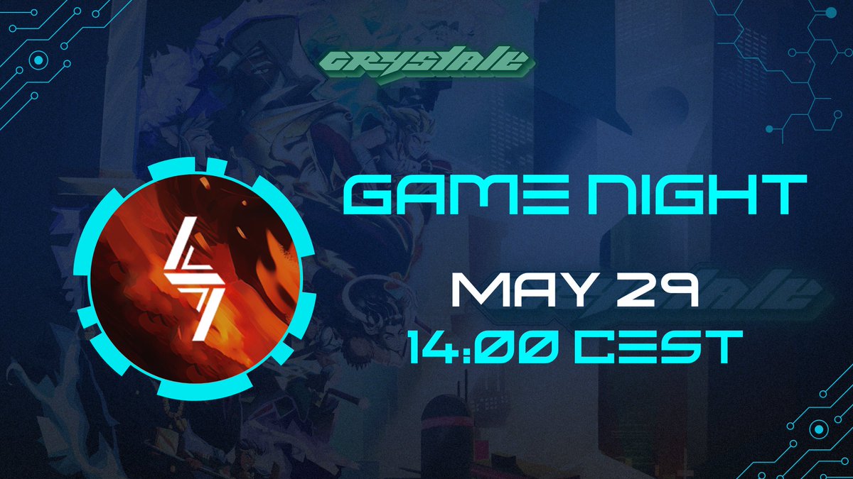 Crystale (@crystaleio) on Twitter photo 🔥 Game Night Alert! 🔥
We’re teaming up with <a href="/crimsonzealgg/">Crimson Zeal</a> for a special Crystale Game Night — and you’re invited!
📅 Date: May 29
🕑 Time: 14:00 CEST
🎮 Where: Crimson Zeal Discord
🔗 Link: discord.gg/8e2EaVJyGx
Join us for epic matches, community hangs, and a chance to 🔥 Game Night Alert! 🔥
We’re teaming up with <a href="/crimsonzealgg/">Crimson Zeal</a> for a special Crystale Game Night — and you’re invited!
📅 Date: May 29
🕑 Time: 14:00 CEST
🎮 Where: Crimson Zeal Discord
🔗 Link: discord.gg/8e2EaVJyGx
Join us for epic matches, community hangs, and a chance to