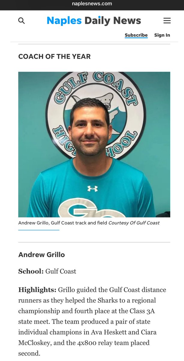 GCHS Shark Insiders (@gcsharkinsider) on Twitter photo Honorable Mention
- Nelinka Lambcke <a href="/nelinkavb2026/">Nelinka Lambcke</a>
- Emma Hylemon
- Leijeana Sineus
Also, a big congrats to the Girls Track & Field Coach of the Year, Coach Grillo! <a href="/CoachGrillo20/">Andrew Grillo</a>
Awesome season everyone & go Sharks! 🦈🏃♀️🥇 Honorable Mention
- Nelinka Lambcke <a href="/nelinkavb2026/">Nelinka Lambcke</a>
- Emma Hylemon
- Leijeana Sineus
Also, a big congrats to the Girls Track & Field Coach of the Year, Coach Grillo! <a href="/CoachGrillo20/">Andrew Grillo</a>
Awesome season everyone & go Sharks! 🦈🏃♀️🥇