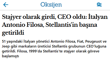 Gazetelere Tavsiye: Senede 1 kez böyle manşetler atıp gençleri hayal alemine sevketmek yerine, her hafta bu işe özel bir köşe ayırıp "Stajyer olarak işe girip CEO olamamış" rastgele insanların hikayelerini paylaşın. Neden CEO olamadı, nerede hata yaptı, hangi haksızlıklara