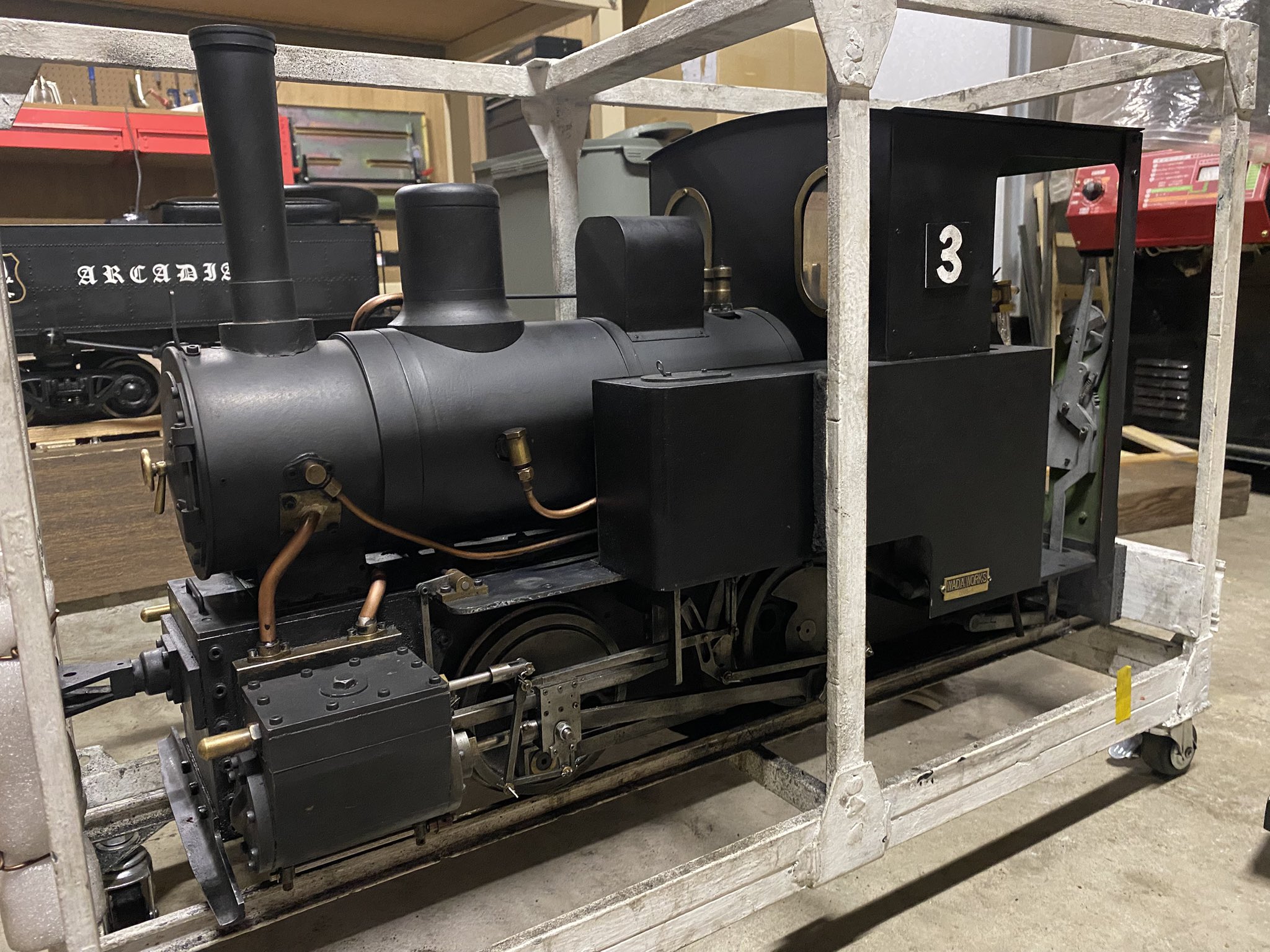 ミニ庭園鉄道（乗用5インチ）オリジナル列車二両