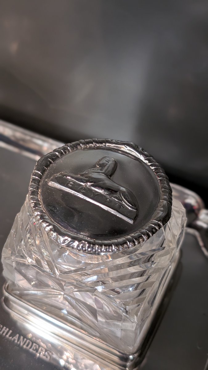 Presented in 1886 by Major (later Colonel) George Malcolm Fox, this sphinx-embossed inkstand is part of a three-piece set marking The Black Watch’s Egypt campaign, during which the Regiment was awarded three battle honours. 

#TheBlackWatch #BlackWatchHistory