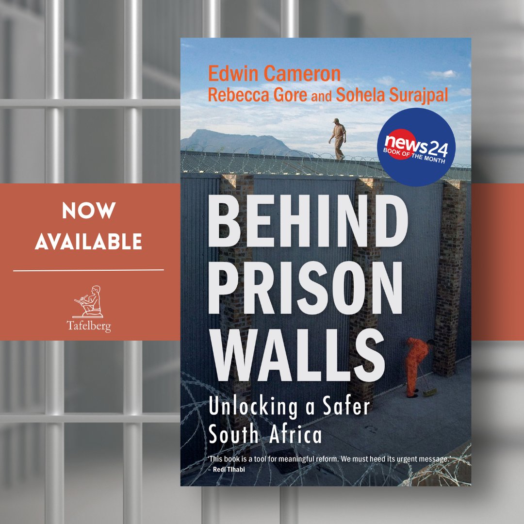📚NOW AVAILABLE📚

'Behind Prison Walls' by Edwin Cameron, Rebecca Gore, and Sohela Surajpal.

Along with colleagues, Edwin Cameron suggests abolishing minimum sentences, cash bail, and decriminalizing drug use to improve safety and justice.

🔗More info: ow.ly/iuK350VZQsq