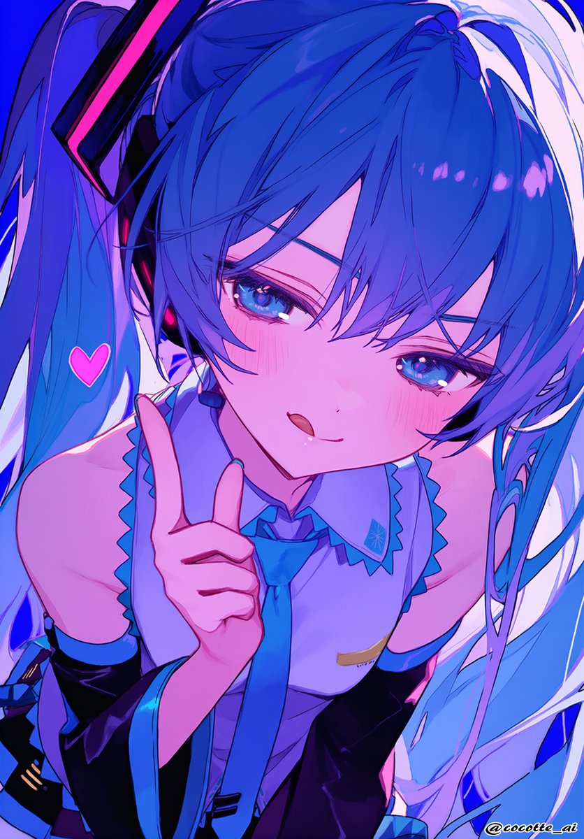 #初音ミク　💗💜💙