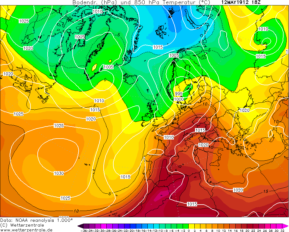 Maig 1912, i a mitjans mes, que no finals. Però sa calor d' enguany és extraordinaria, no havia passat mai.