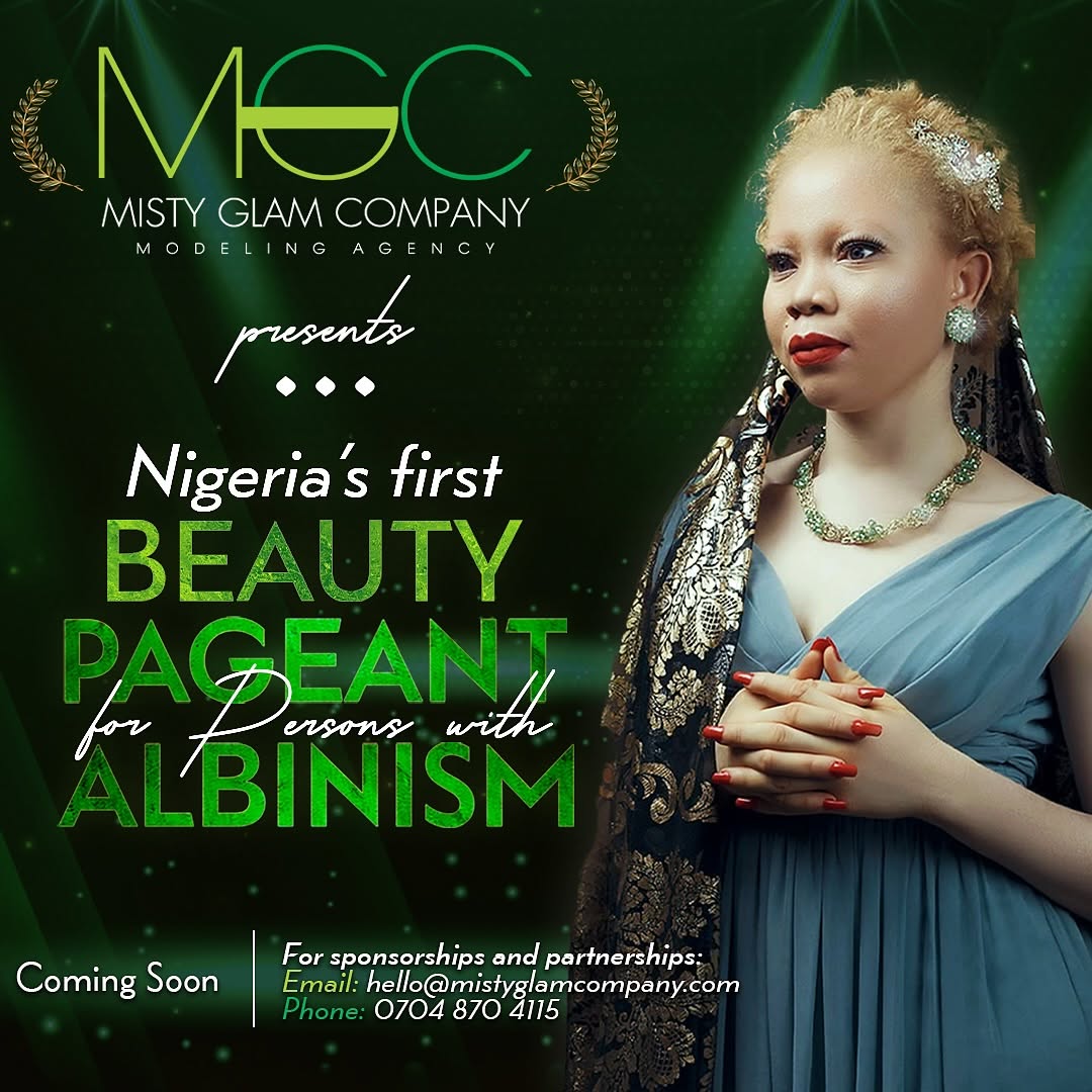 EMillerPR's tweet photo. #Events Misty Glam Company (@mistyglamcompany) launches Nigeria’s first beauty pageant for persons with albinism,  a step towards inclusive representation in fashion.

For years, models with albinism and other underrepresented groups have been overlooked despite their talent. https://t.co/FPsgtnEvpx
